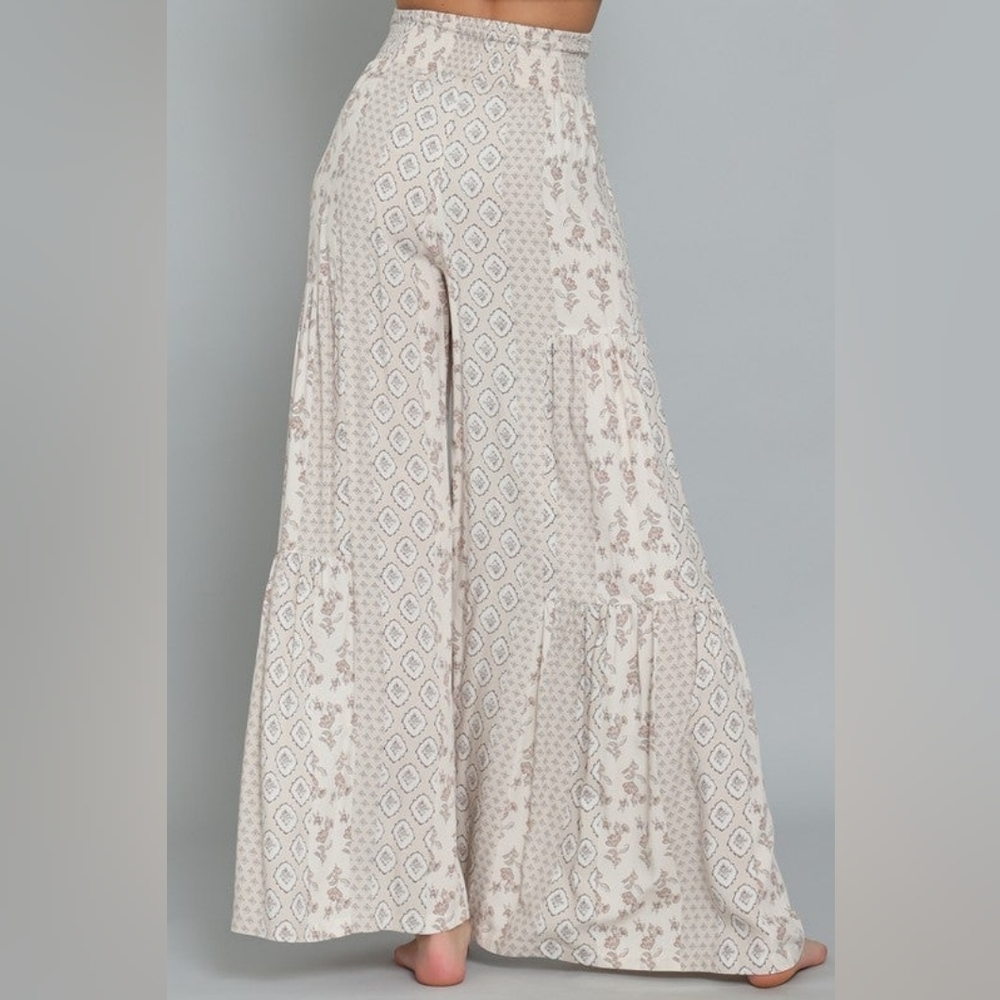 Baltic Born Women’s High Waist Boho Print Wide Leg Pants Size M - Picture 2 of 14